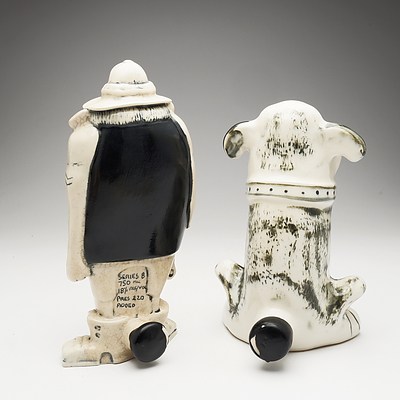 Ettamogah Pub Port Series 10 750ml Dog Decanter and Ettamogah Pub Port Series 8 750ml Character Decanter