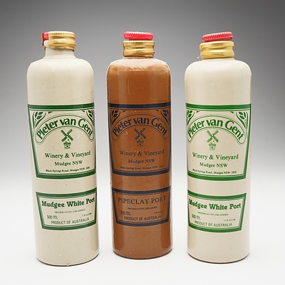 Three Bottles of Pieter Van Gent Port 500ml