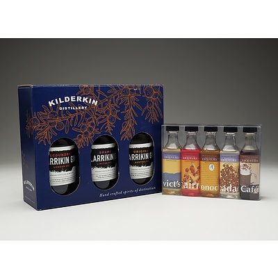 Kilderkin Distillery Gin Three Pack and Norfolk Island The Forrester Spirits Collection Five Pack