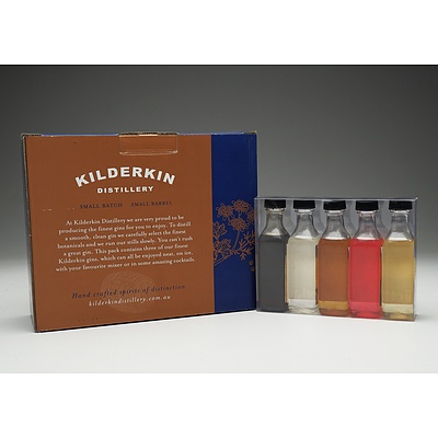 Kilderkin Distillery Gin Three Pack and Norfolk Island The Forrester Spirits Collection Five Pack