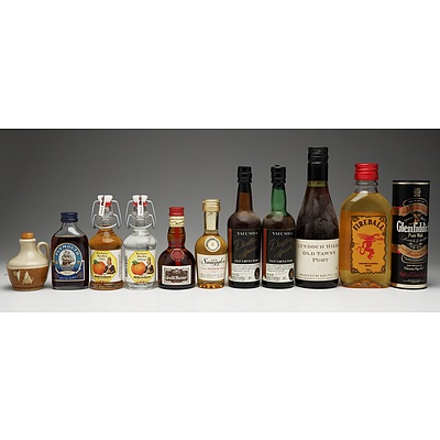 Group of Eleven Various Miniature Spirits and Port Bottles