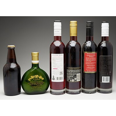 Six Bottles of Various Dessert Wines and Beer