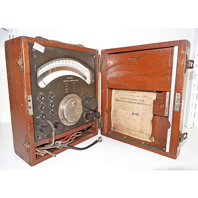 Antique Volt and Amp Meter