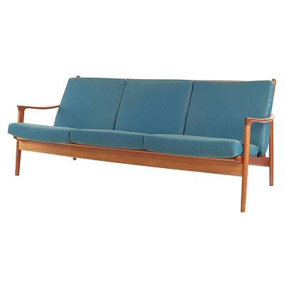 Parker Teak Three Seater Lounge Circa 1965