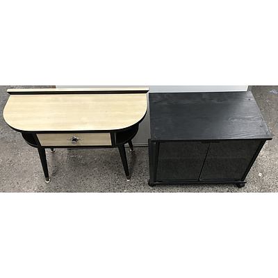 Retro And Other Side Tables -lot Of Four