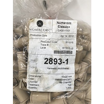 Nomacorc Corks -Lot Of 1000