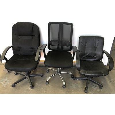 Office Chairs -Lot Of Three