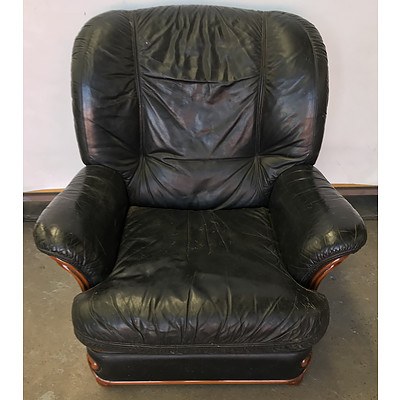 Black Leather Armchair