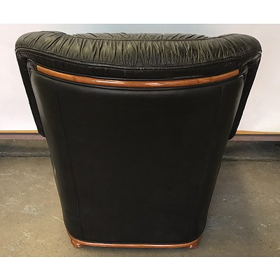 Black Leather Armchair