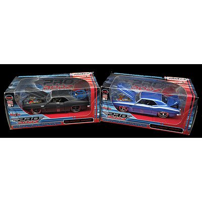 Maisto Pro Rodz 1969 Pontiac Firebird - 1:24 Scale Model Cars - Lot of 2