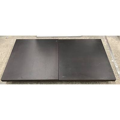 Contemporary Low-Lying Coffee Tables -Lot Of Two