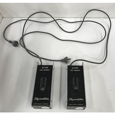 Dynalite 2.4KW Light Dimming Unit -Lot Of Two