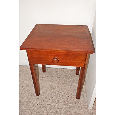 Stained Pine Side Table