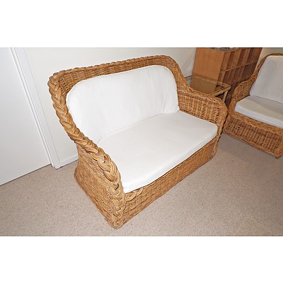 Retro Cane Lounge Suite