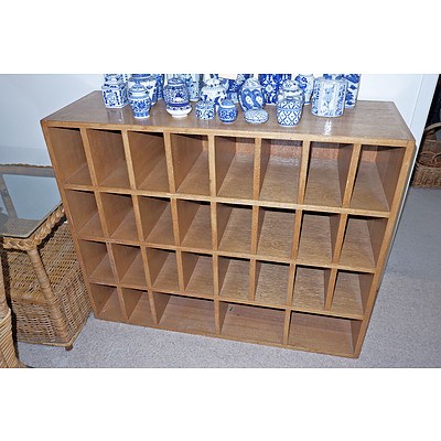 Ash Pigeon Hole Cabinet