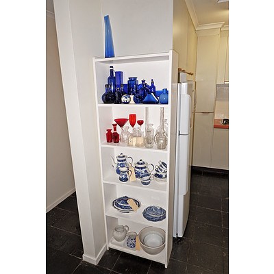 White Painted Pine Bookcase