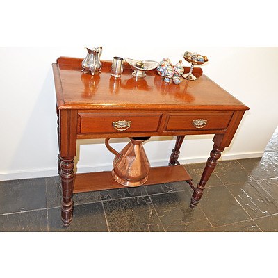 Antique Cedar Hall Table