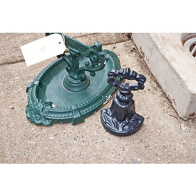 Cast Iron Boot Scraper and Doorstop