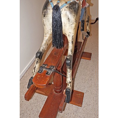 Suberb Very Large Rocking Horse, Probably F Roebuck, Leichhardt