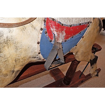 Suberb Very Large Rocking Horse, Probably F Roebuck, Leichhardt