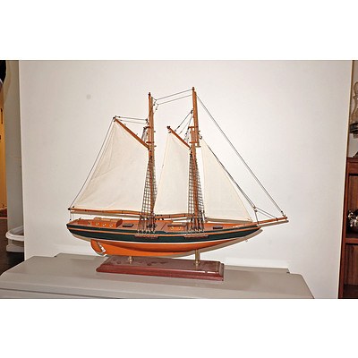 Vintage Model of a Sailing Boat