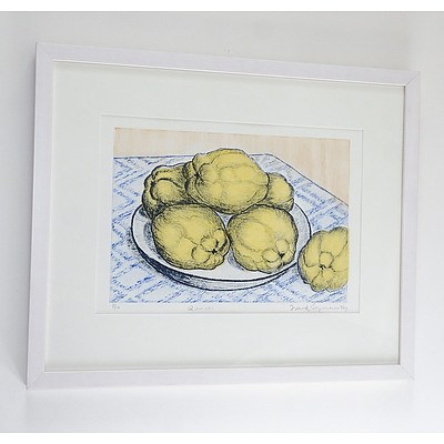 Frank Seymour (20th Century, Australian), Quinces 2009, Photopolymer & Chine Colle 