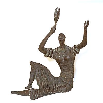 Alan Ingham (1920-1994 New Zealand, Australia), Botany (Figure with Olive Branch), Bronze, Edition 2/6