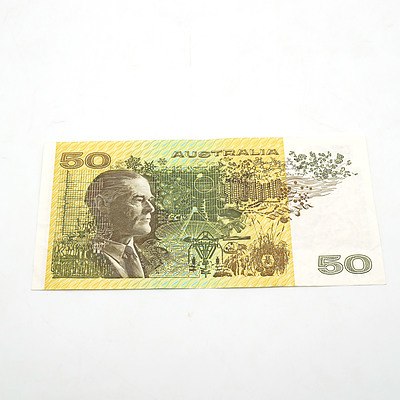 Australian Phillips / Fraser $50 Note, YXK419182