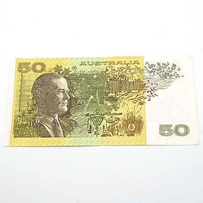 Australian Phillips / Fraser $50 Note, YYP727936