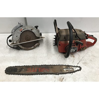 Black&Decker Circular Saw and Homelite Chainsaw