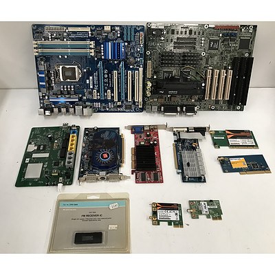 Lot Of Computer Components And Modules