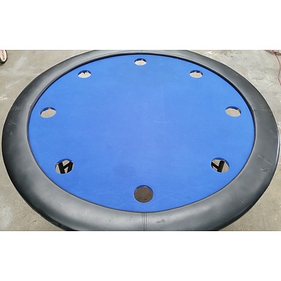 Eight Player Round Poker Table