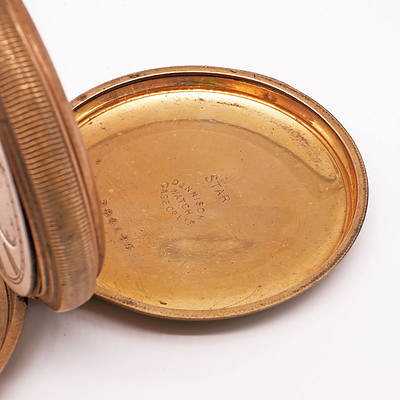 Elgin Rolled Gold Hunter Cased Pocket Watch