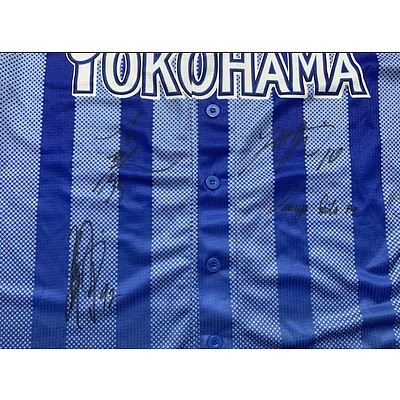 Yokohama BayStars Jersey signed by Shota Imanaga, Tomoya Mikami, Koki Aoyagi and Yuki Kuniyoshi