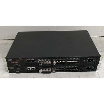 IBM (249824E) Fibre Channel Switch - Lot of Two