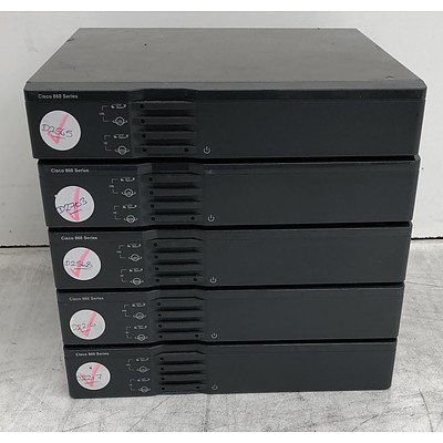 Cisco (CISCO867VAE-K9 V01) 860 Series Router - Lot of Five
