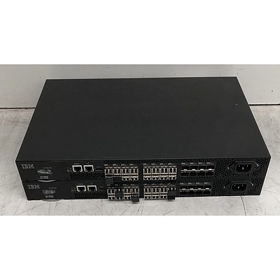 IBM (249824E) Fibre Channel Switch - Lot of Two