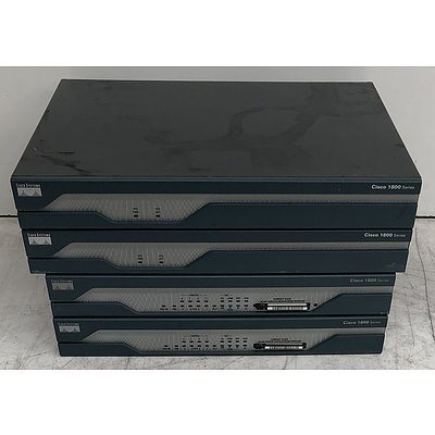 Cisco Assorted 1800 Series Integrated Services Router - Lot of Four