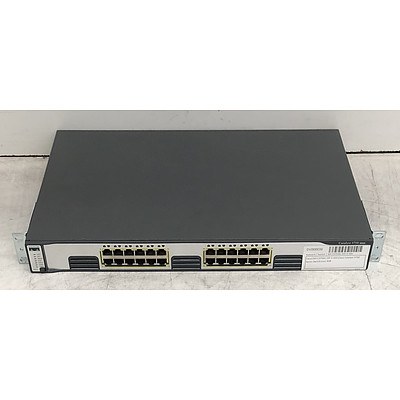 Cisco Catalyst (WS-C3750G-24T-S V05) 3750 Series 24-Port Gigabit Managed Switch