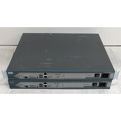 Cisco (CISCO2811) 2800 Series Integrated Services Router - Lot of Two