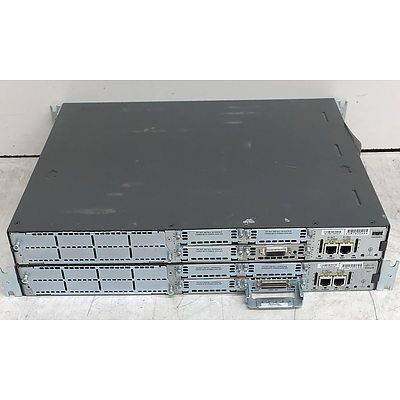 Cisco (CISCO2811) 2800 Series Integrated Services Router - Lot of Two