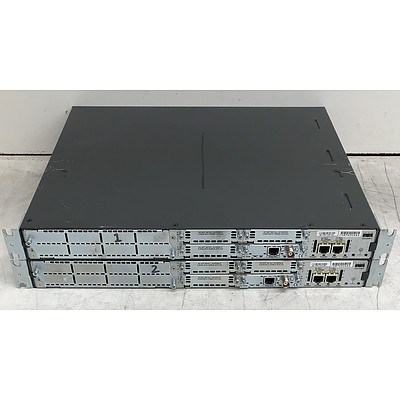 Cisco (CISCO2811) 2800 Series Integrated Services Router - Lot of Two