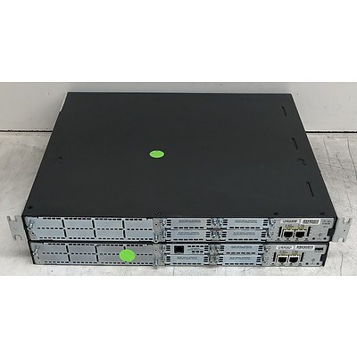 Cisco (CISCO2811) 2800 Series Integrated Services Router - Lot of Two