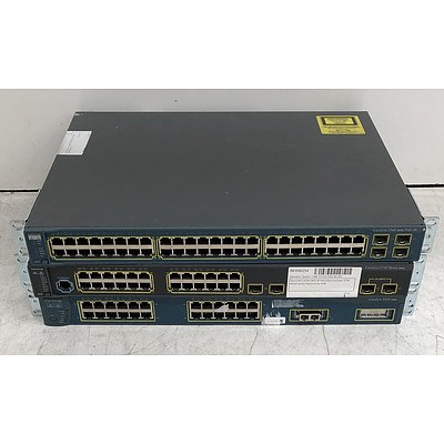 Cisco Catalyst Assorted Ethernet Switches - Lot of Three