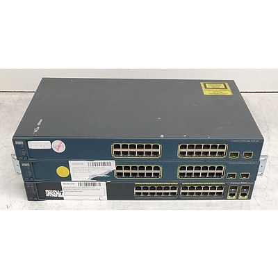 Cisco Catalyst Assorted Ethernet Switches - Lot of Three
