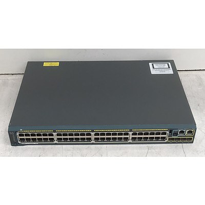 Cisco Catalyst (WS-C2960S-48FPS-L V04) 2960-S Series PoE+ 48-Port Gigabit Managed Switch