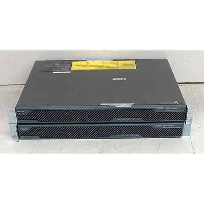 Cisco ASA5550-K8 V02 & ASA5510 V06 Adaptive Security Appliances - Lot of Two