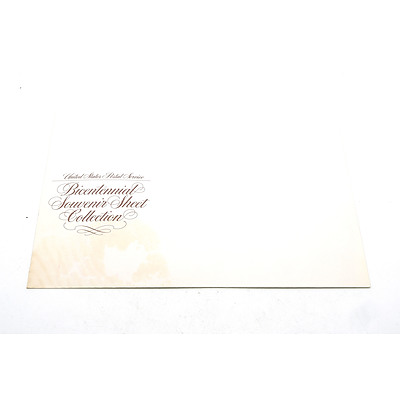 United States Postal Service Bicentennial Souvenir Stamp Sheet Collection