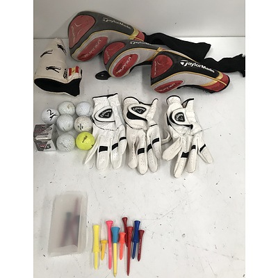 Set Of Taylormade Golf Clubs With Buggy