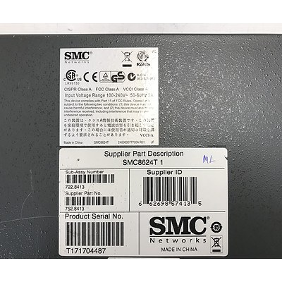 SMC Networks 8624T Gigabit Ethernet Tigerswitch